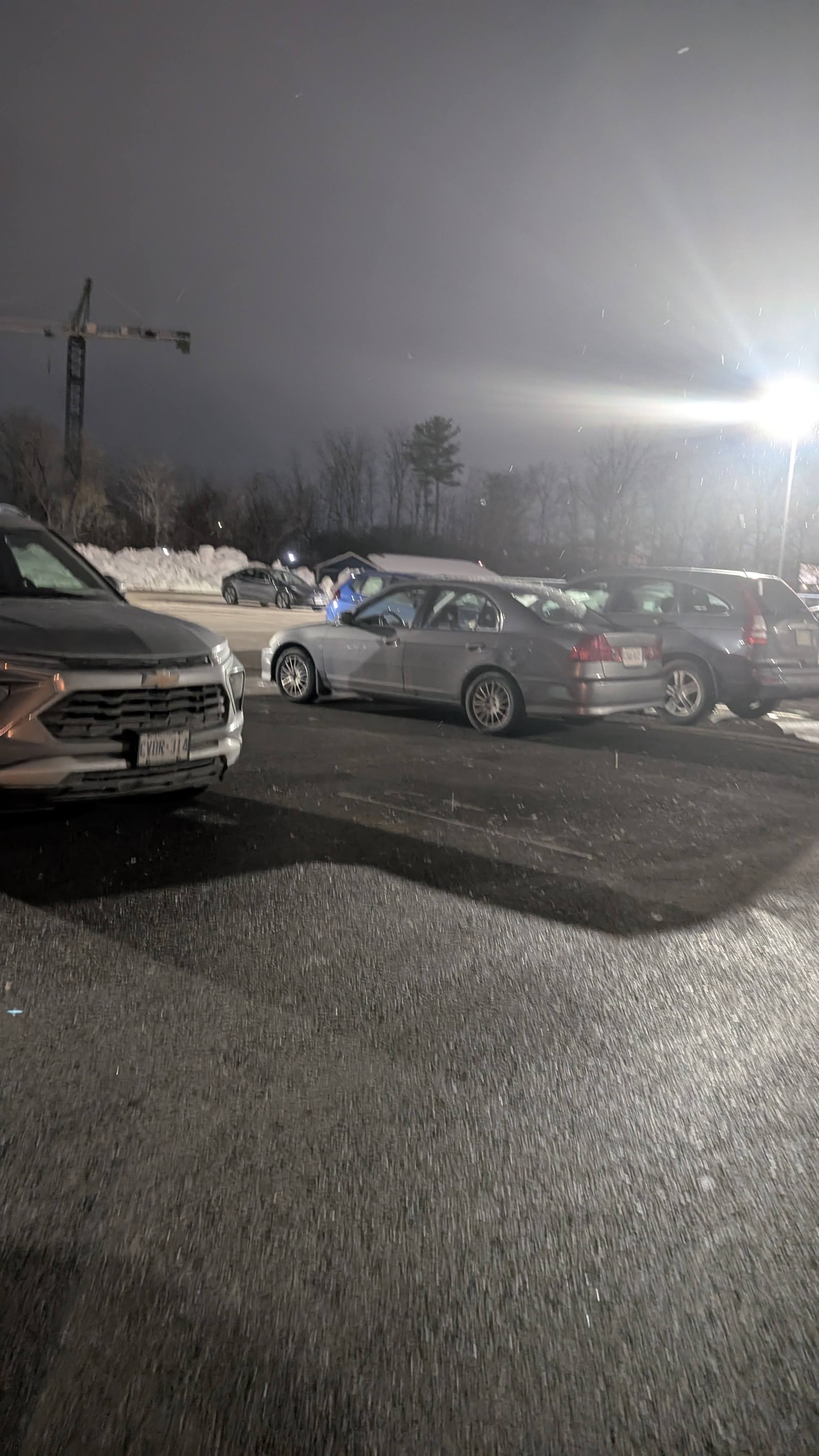 My friend was locking his car.