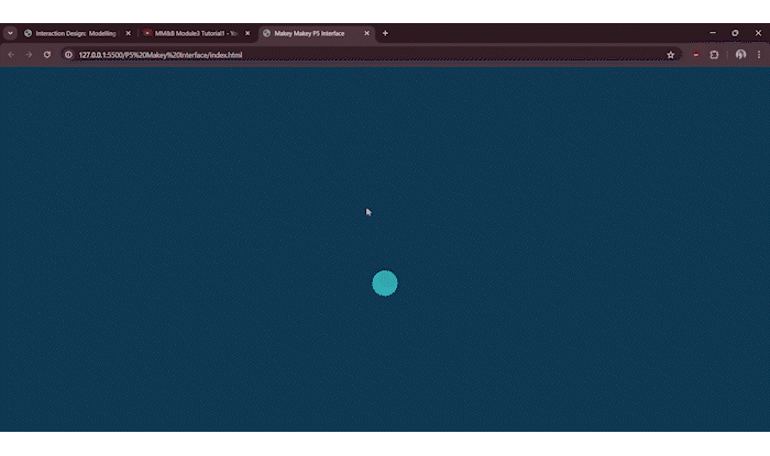 Module 3 tutorial 1 exploration and experimentation with p5.js sketch1.js code.