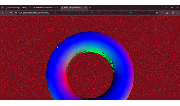 Module 3 tutorial 1 exploration and experimentation with p5.js sketch2.js code.
