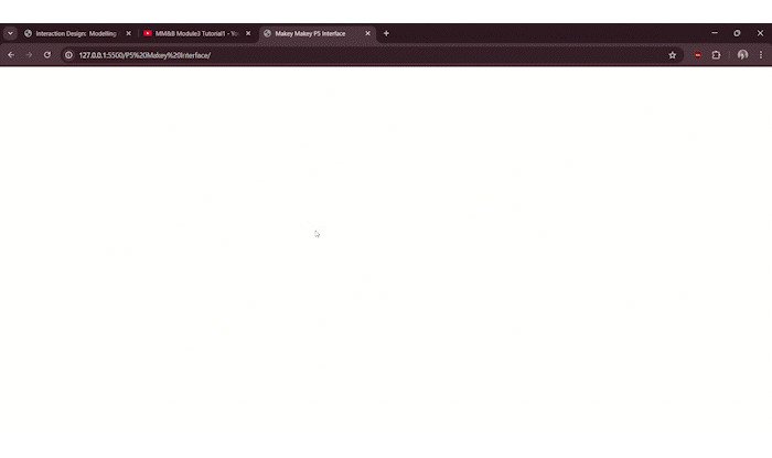 Module 3 tutorial 1 exploration and experimentation with p5.js sketch3.js code.
