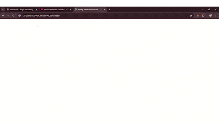 Module 3 tutorial 1 exploration and experimentation with p5.js sketch3.js code.