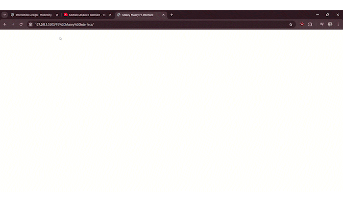 Module 3 tutorial 1 exploration and experimentation with p5.js sketch3.js code.