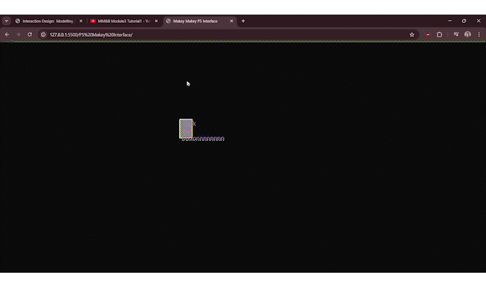 Module 3 tutorial 1 exploration and experimentation with p5.js sketch5.js code.