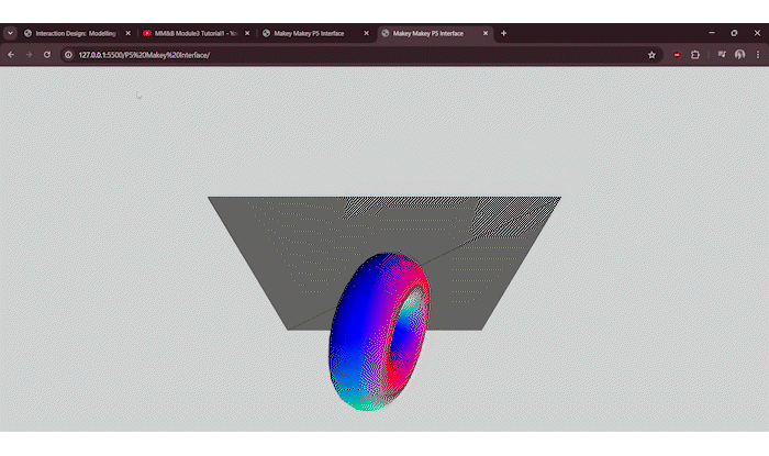 Module 3 tutorial 1 exploration and experimentation with p5.js sketch4.js code.