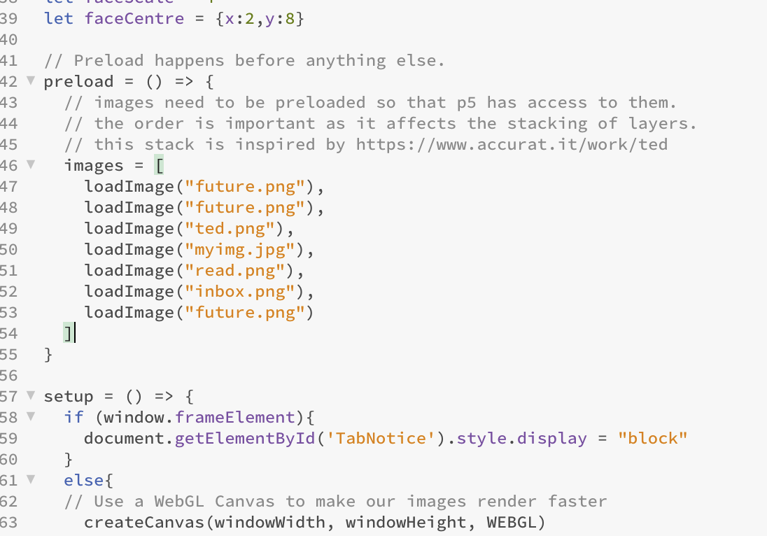 Exploration and experimentation with blazeface p5.js.